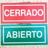 Cartel ABIERTO / CERRADO